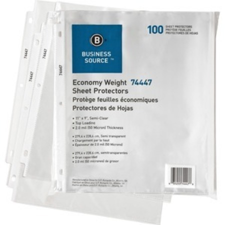 BUSINESS SOURCE Protector, Sheet, Econ, Semicl BSN74447